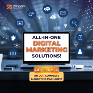 Orange and Black Modern Bold Comprehensive Digital Marketing Packages Instagram Post